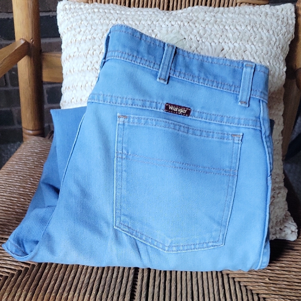 Vintage Wrangler, light wash, jeans/slacks, size 36x30